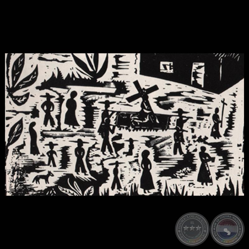 VIA CRUXIS - Grabado de JACINTO RIVERO